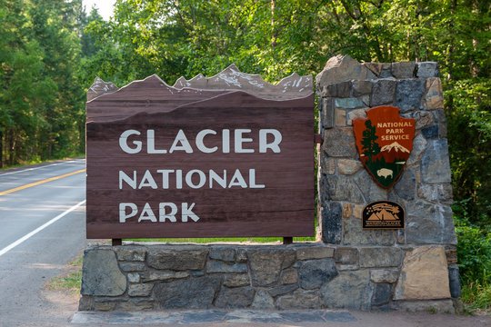 National Park Entrance Sign