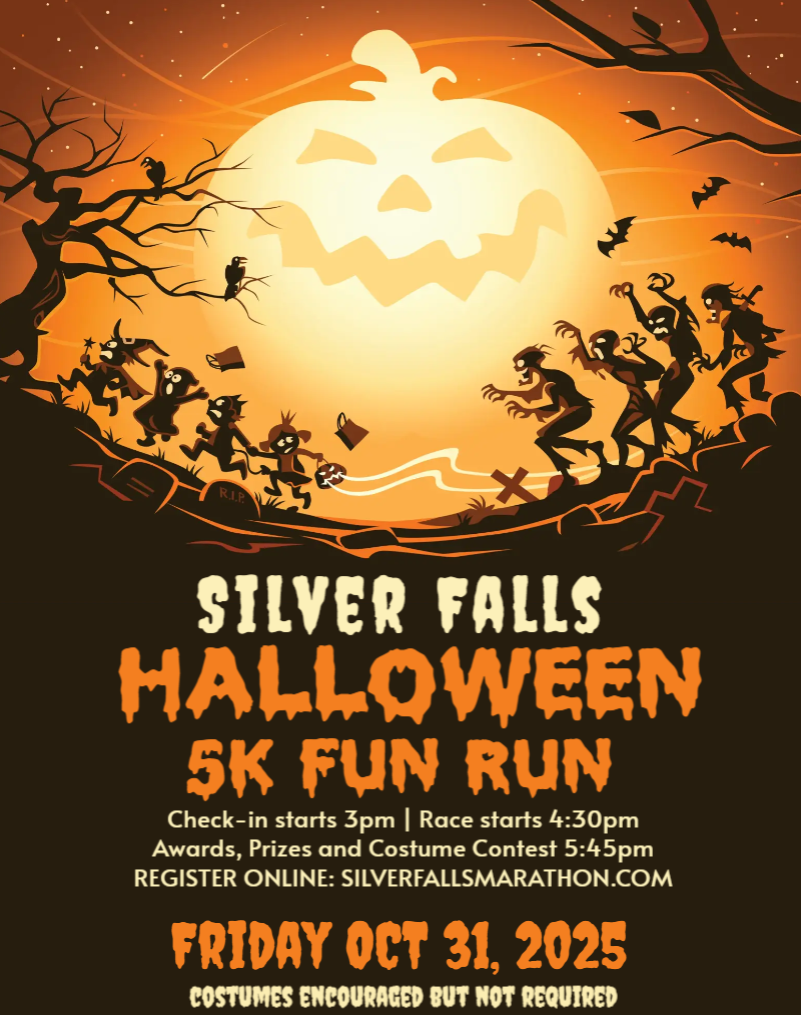 Silver Falls 5K Halloween Poster